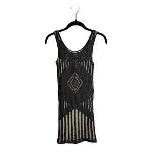 bebe mesh overlay dress size small